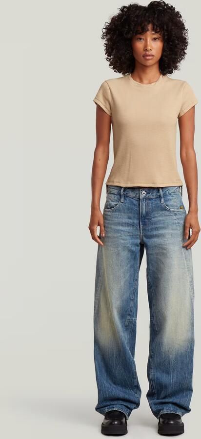 G-Star RAW Structured Baby T-Shirt Beige Dames - Foto 6