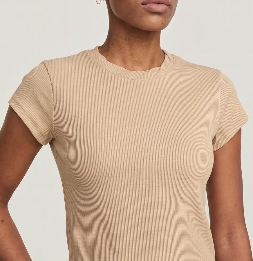 G-Star RAW Structured Baby T-Shirt Beige Dames - Foto 3