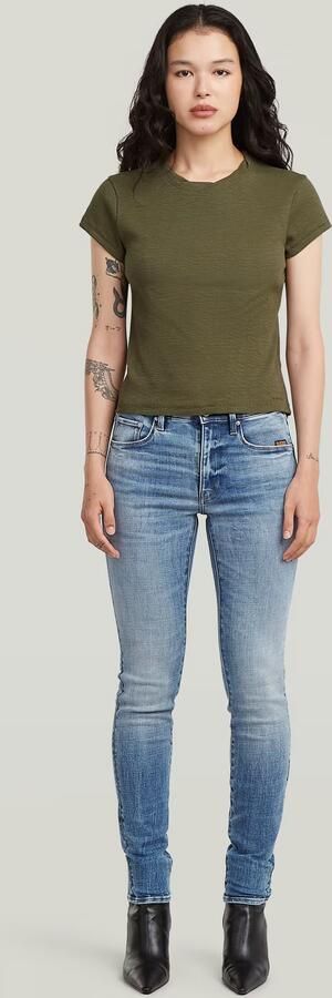 G-Star RAW Structured Baby T-Shirt Groen Dames - Foto 7