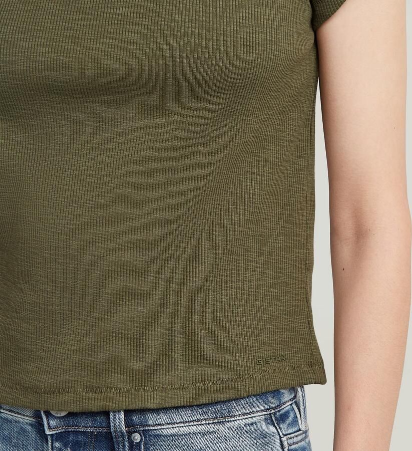 G-Star RAW Structured Baby T-Shirt Groen Dames - Foto 3