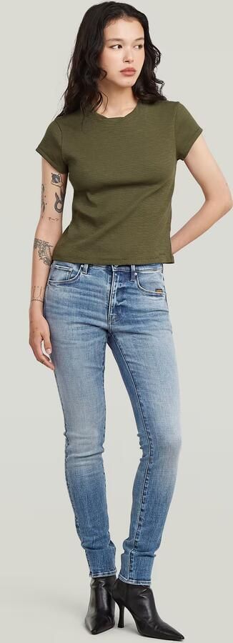 G-Star RAW Structured Baby T-Shirt Groen Dames - Foto 6
