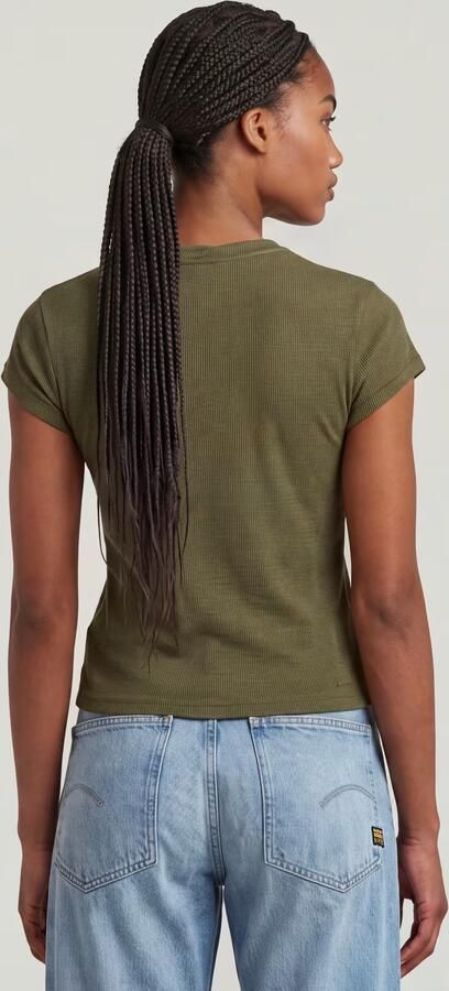 G-Star RAW Structured Baby T-Shirt Groen Dames - Foto 5