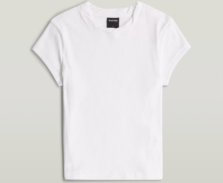 G-Star RAW Structured Baby T-Shirt Wit Dames - Foto 5