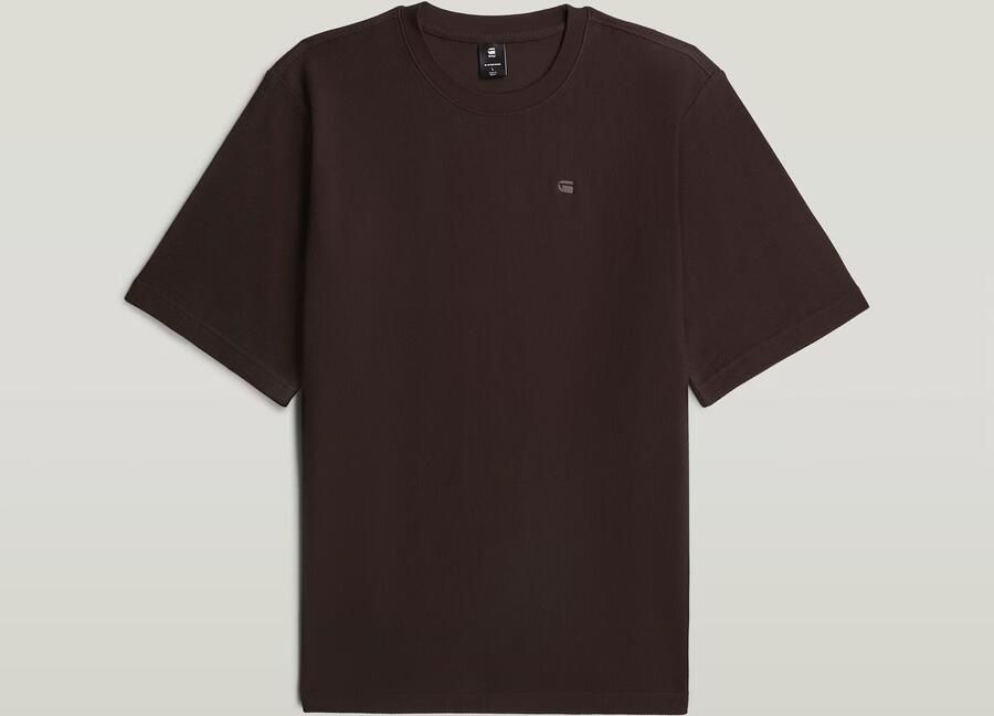 G-Star RAW Structured Chest Logo T-Shirt Bruin Heren - Foto 4