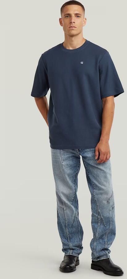 G-Star RAW Structured Chest Logo T-Shirt Donkerblauw Heren - Foto 6