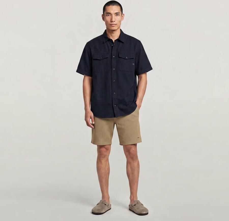 G-Star Raw straight fit short met structuurpatroon - Foto 10