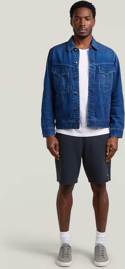 G-Star RAW Structured Jersey Short Donkerblauw Heren - Foto 10