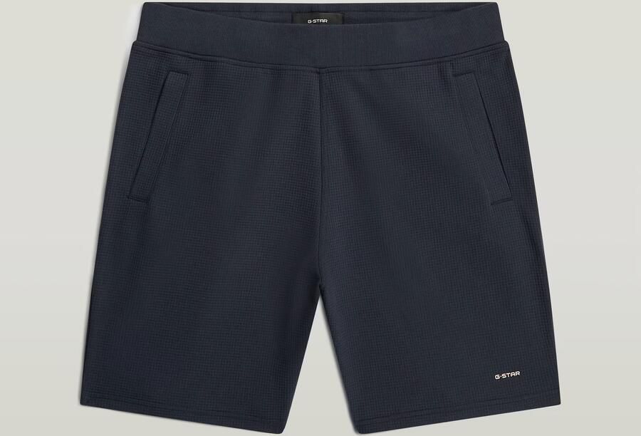 G-Star RAW Structured Jersey Short Donkerblauw Heren - Foto 8