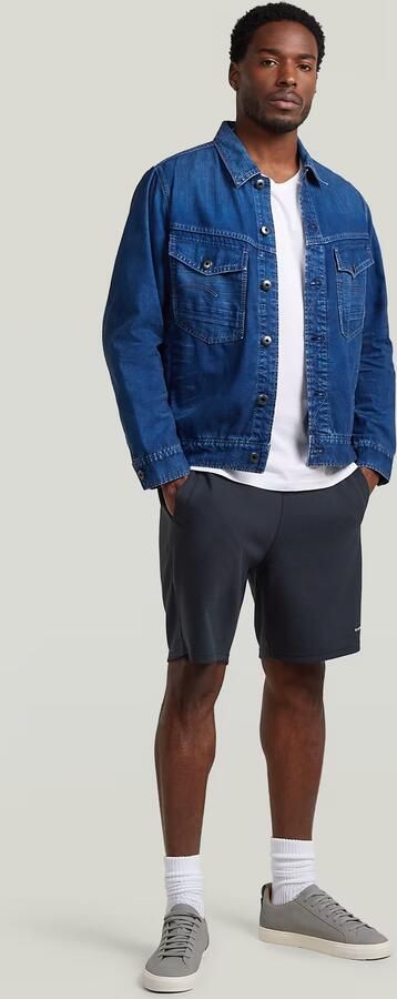 G-Star RAW Structured Jersey Short Donkerblauw Heren - Foto 11
