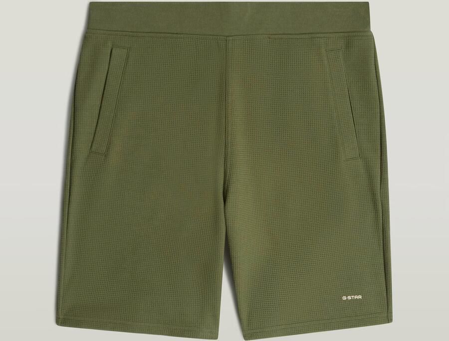G-STAR RAW Heren Broeken Structured Jersey Short Olijf - Foto 8