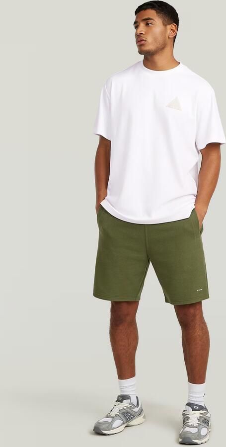 G-STAR RAW Heren Broeken Structured Jersey Short Olijf - Foto 10