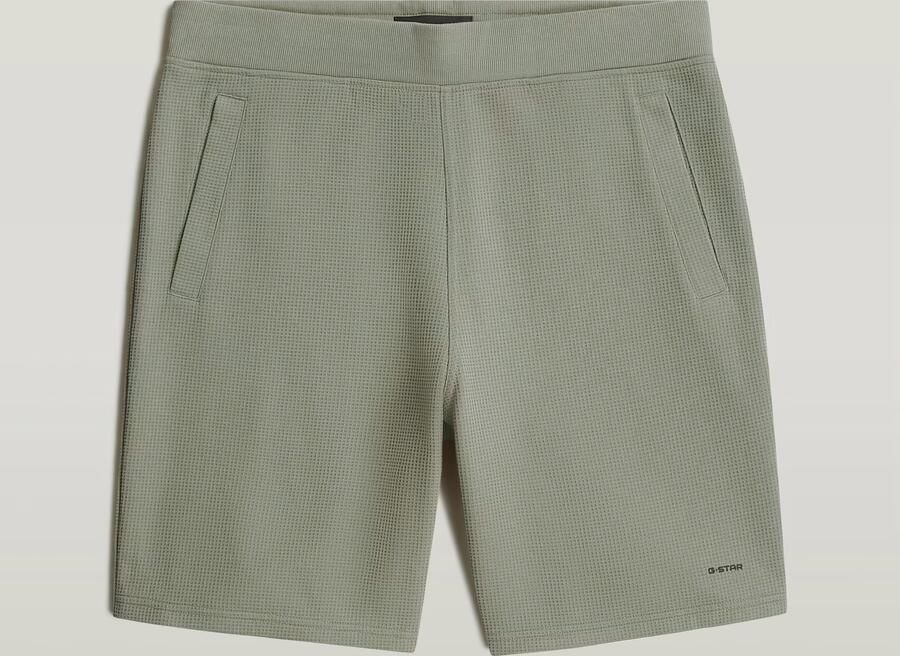 G-Star RAW Structured Jersey Short Groen Heren - Foto 4