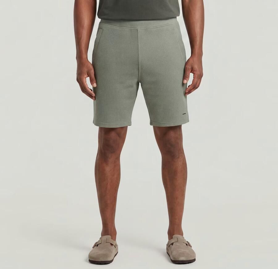 G-Star RAW Structured Jersey Short Groen Heren - Foto 4