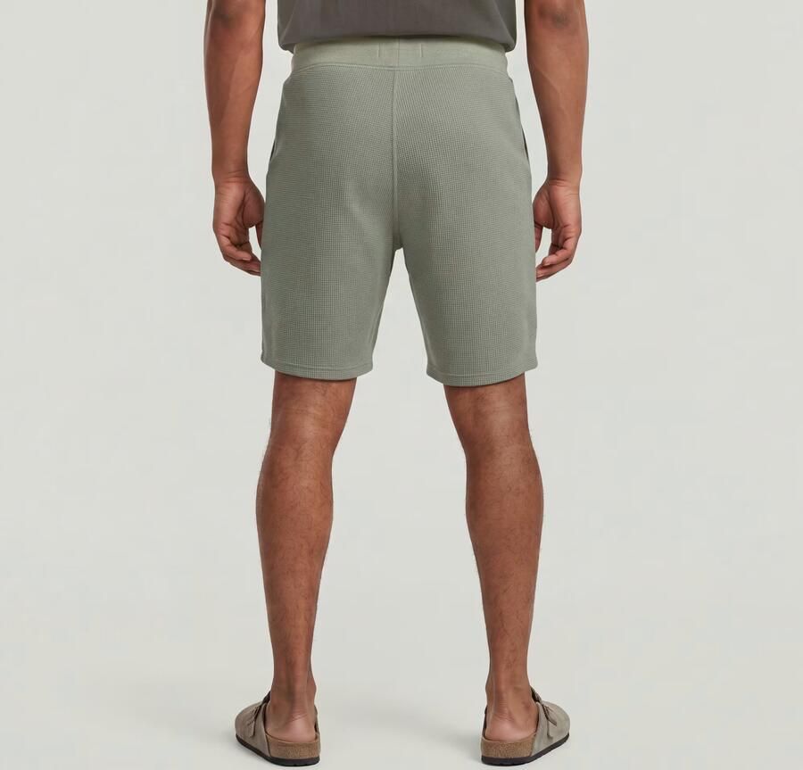G-Star RAW Structured Jersey Short Groen Heren - Foto 5