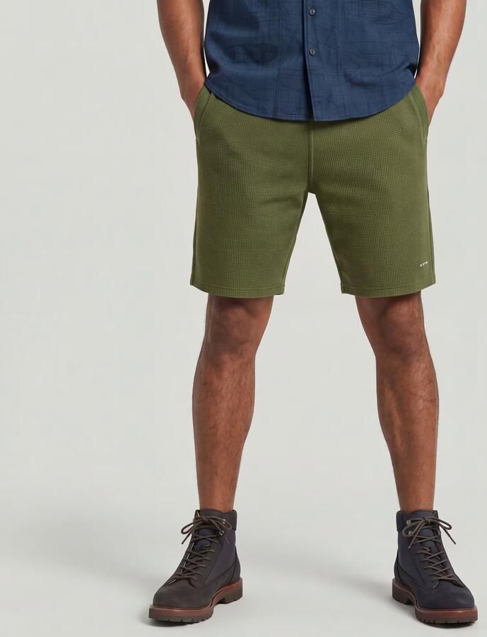 G-STAR RAW Heren Broeken Structured Jersey Short Olijf - Foto 6