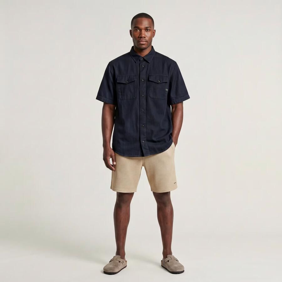 G-Star Raw straight fit short met structuurpatroon - Foto 6