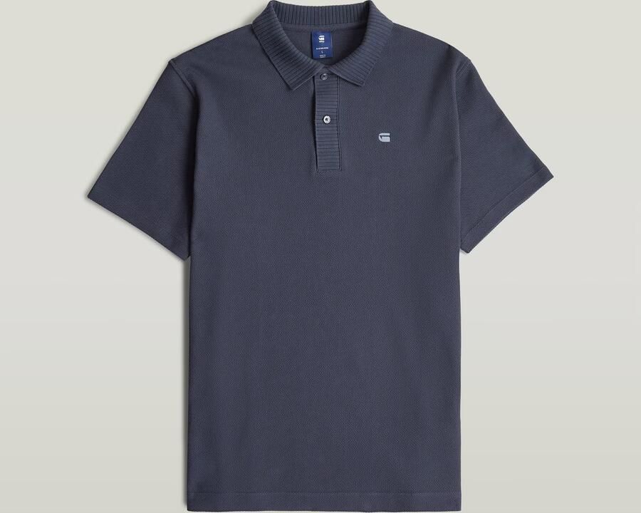 G-Star RAW Structured Polo Donkerblauw Heren - Foto 3