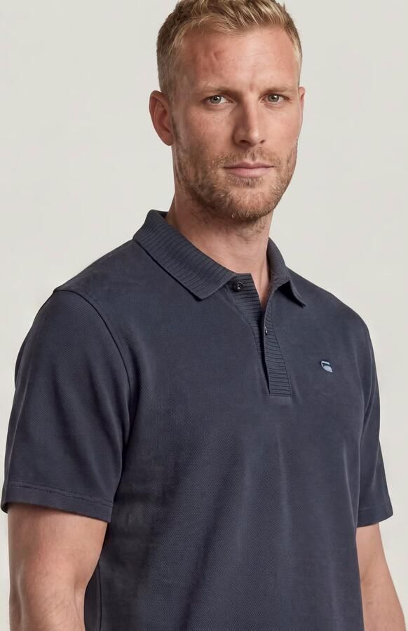 G-Star RAW Structured Polo Donkerblauw Heren - Foto 5