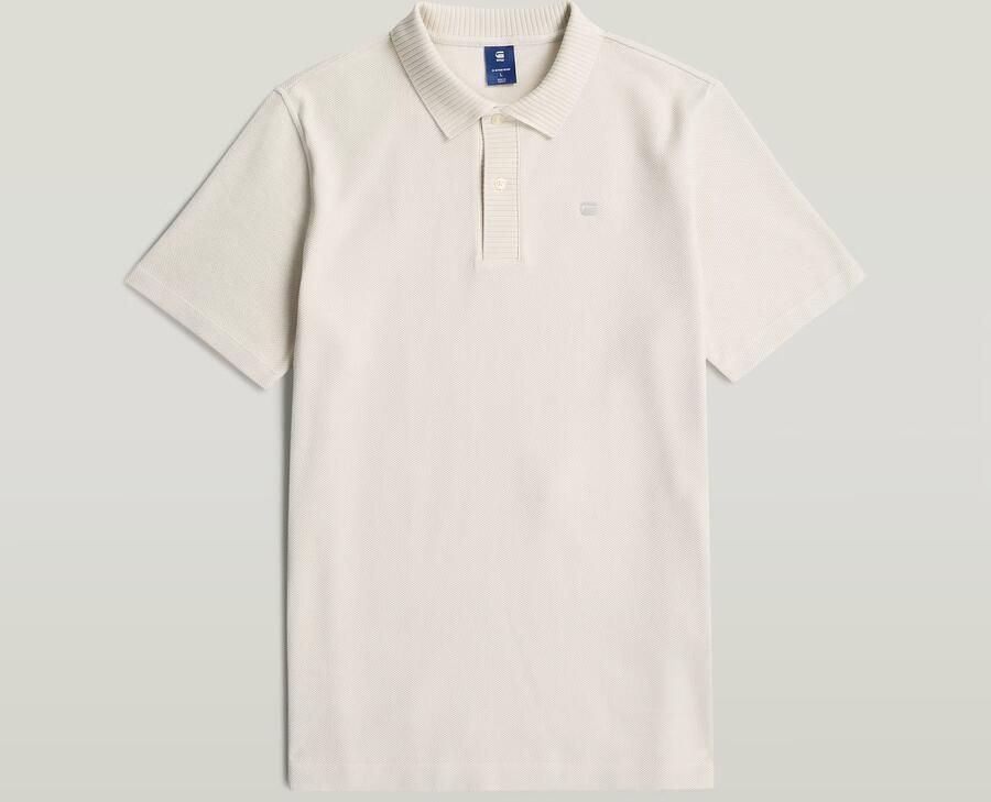 G-Star RAW Structured Polo Wit Heren
