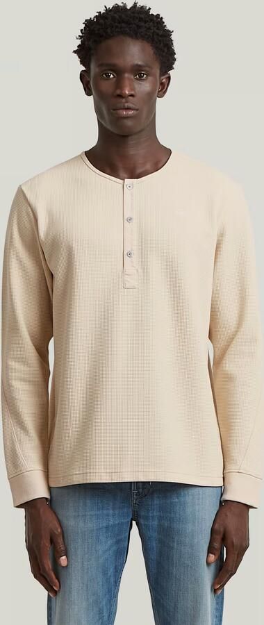 G-Star RAW Structured Tweeter Grandad T-Shirt Wit Heren