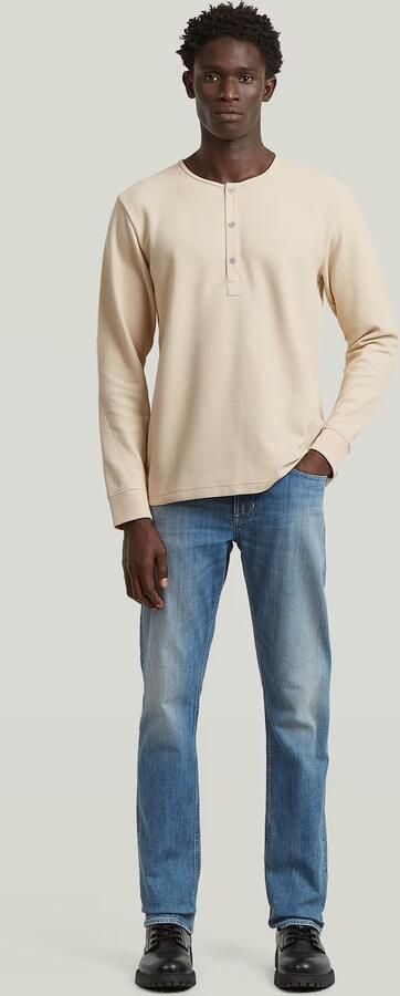 G-Star RAW Structured Tweeter Grandad T-Shirt Wit Heren - Foto 7