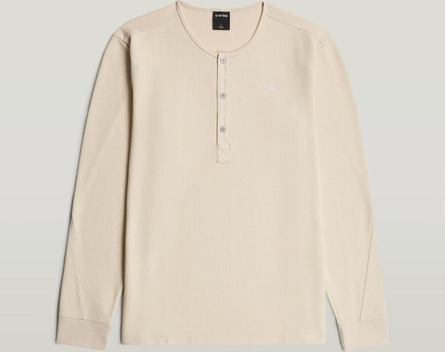 G-Star RAW Structured Tweeter Grandad T-Shirt Wit Heren - Foto 4