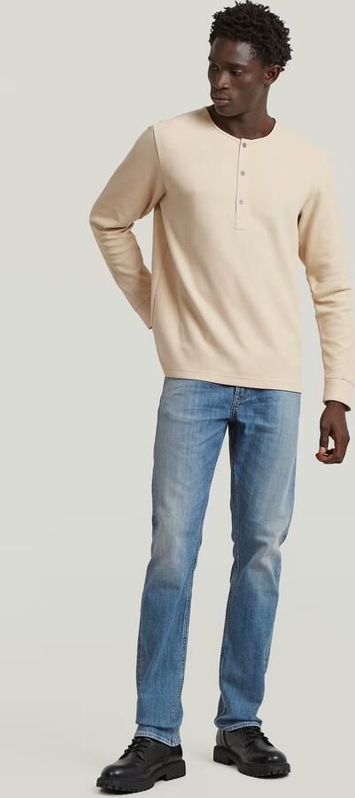 G-Star RAW Structured Tweeter Grandad T-Shirt Wit Heren - Foto 5