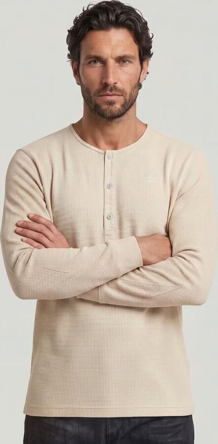 G-Star RAW Structured Tweeter Grandad T-Shirt Wit Heren - Foto 5