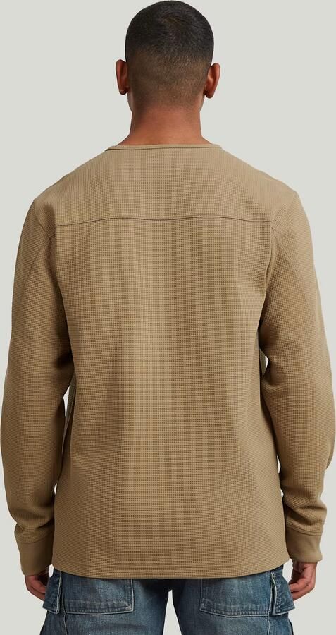 G-Star RAW Structured Tweeter Longsleeve T-Shirt Beige Heren - Foto 5