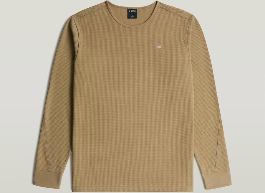 G-Star RAW Structured Tweeter Longsleeve T-Shirt Beige Heren - Foto 4