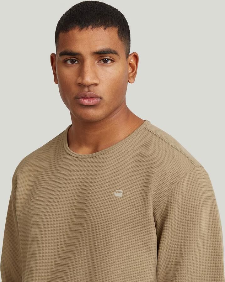 G-Star RAW Structured Tweeter Longsleeve T-Shirt Beige Heren - Foto 3
