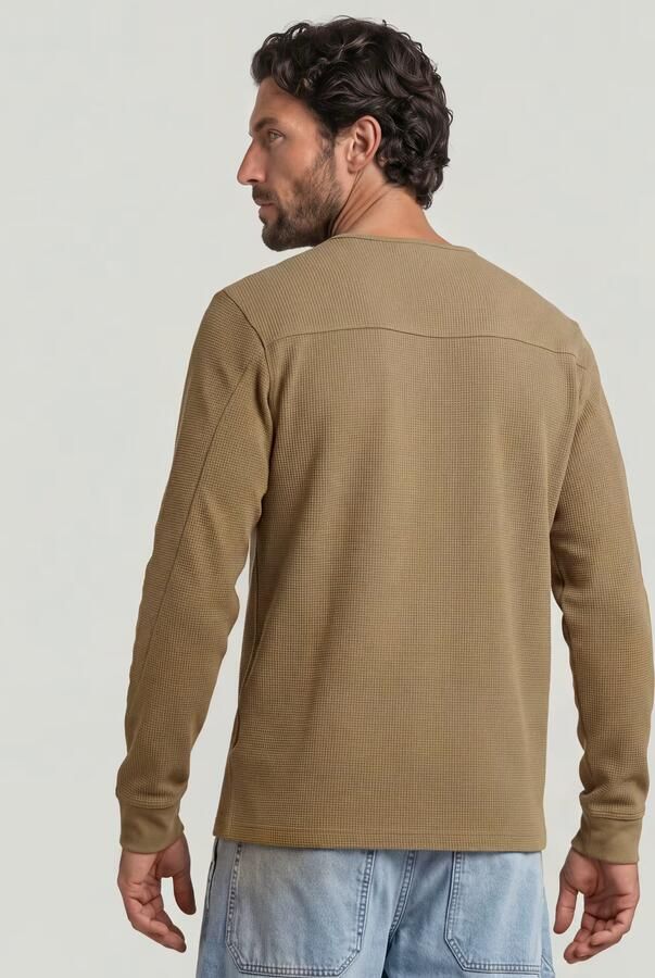 G-Star RAW Structured Tweeter Longsleeve T-Shirt Beige Heren - Foto 5