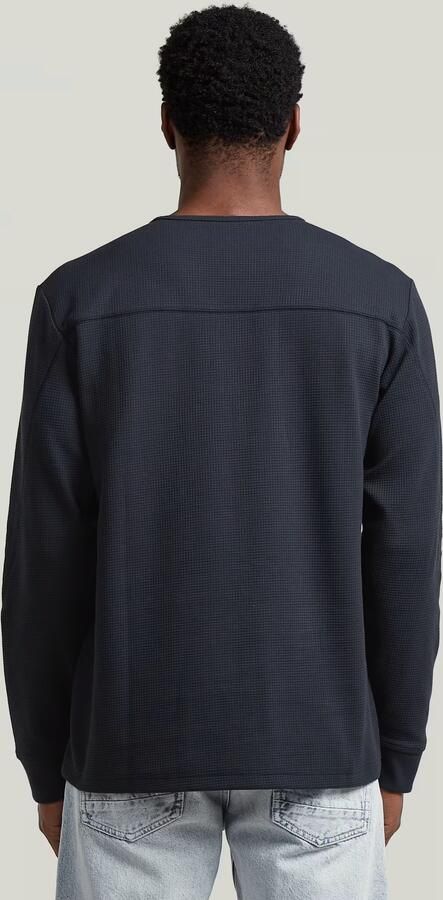 G-Star RAW Structured Tweeter Longsleeve T-Shirt Donkerblauw Heren - Foto 5