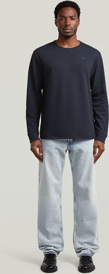 G-Star RAW Structured Tweeter Longsleeve T-Shirt Donkerblauw Heren - Foto 7