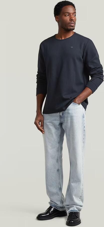 G-Star RAW Structured Tweeter Longsleeve T-Shirt Donkerblauw Heren - Foto 6