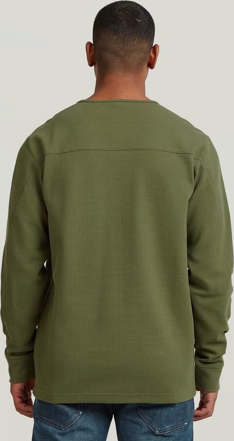 G-Star RAW Structured Tweeter Longsleeve T-Shirt Groen Heren - Foto 6
