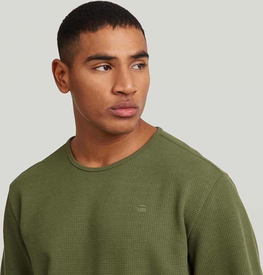 G-Star RAW Structured Tweeter Longsleeve T-Shirt Groen Heren - Foto 3