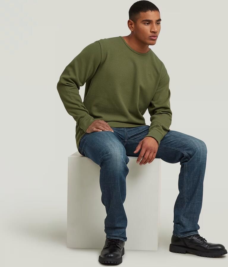 G-Star RAW Structured Tweeter Longsleeve T-Shirt Groen Heren - Foto 4