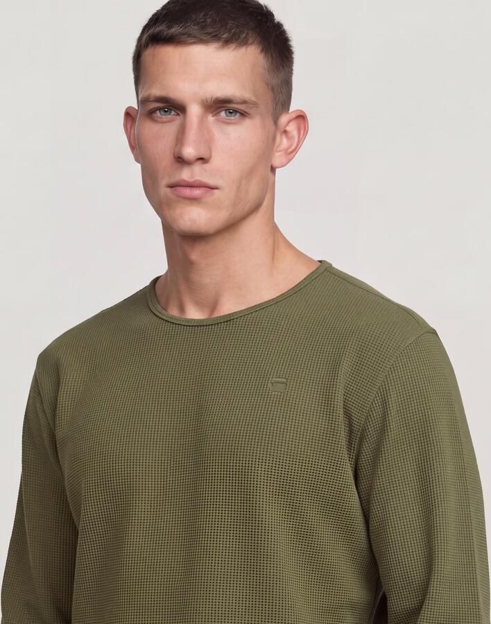 G-Star RAW Structured Tweeter Longsleeve T-Shirt Groen Heren - Foto 5
