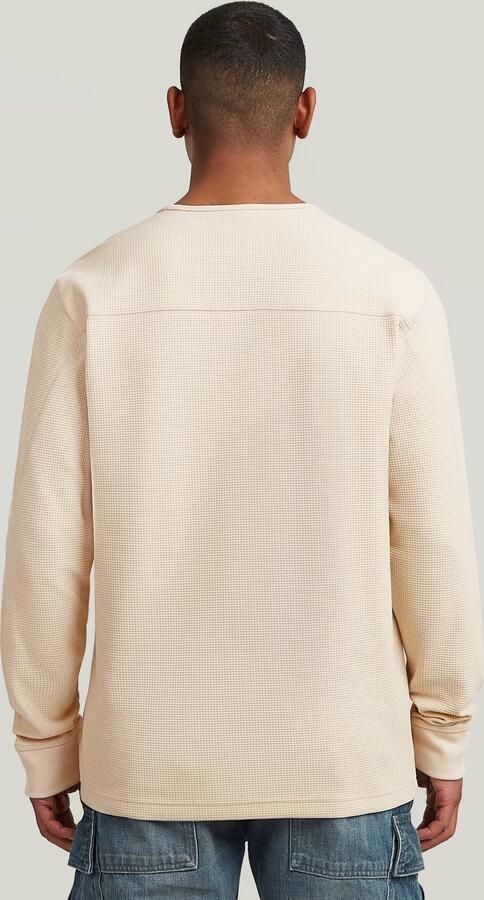 G-Star RAW Structured Tweeter Longsleeve T-Shirt Wit Heren - Foto 5