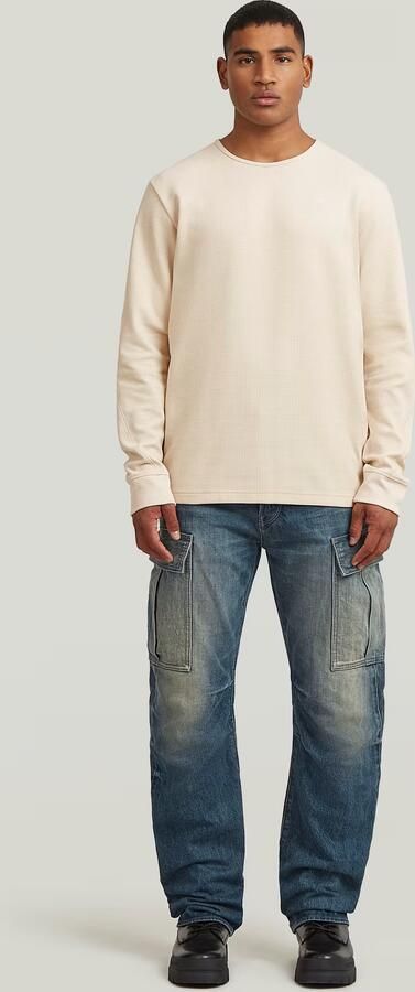 G-Star RAW Structured Tweeter Longsleeve T-Shirt Wit Heren - Foto 7