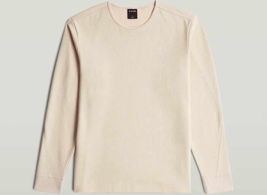 G-Star RAW Structured Tweeter Longsleeve T-Shirt Wit Heren - Foto 4