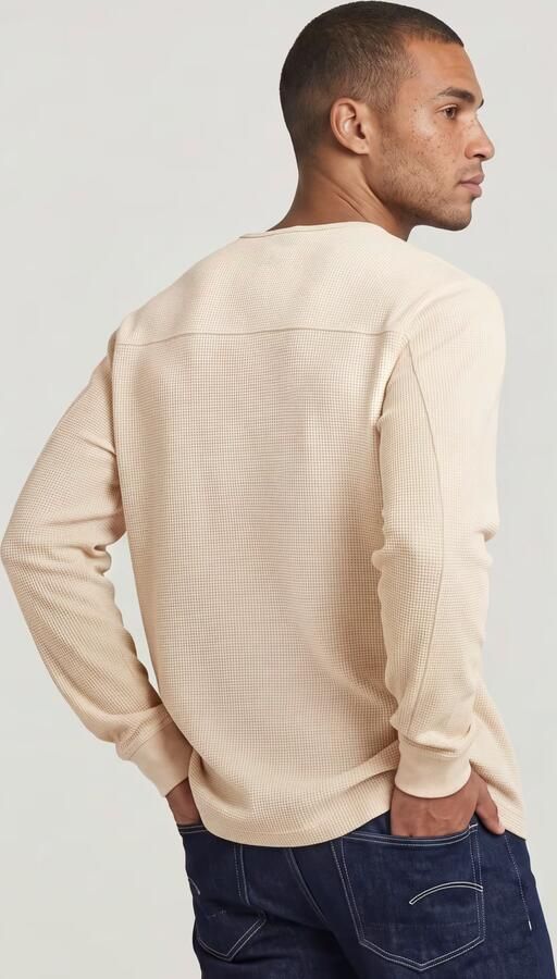G-Star RAW Structured Tweeter Longsleeve T-Shirt Wit Heren - Foto 4