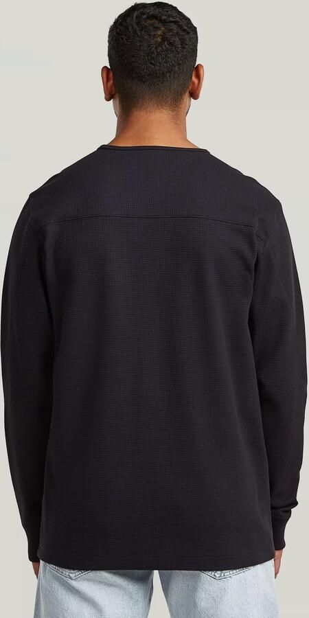 G-Star RAW Structured Tweeter Longsleeve T-Shirt Zwart Heren
