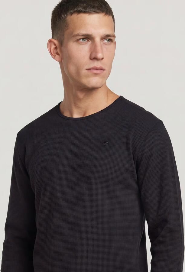 G-Star RAW Structured Tweeter Longsleeve T-Shirt Zwart Heren - Foto 5
