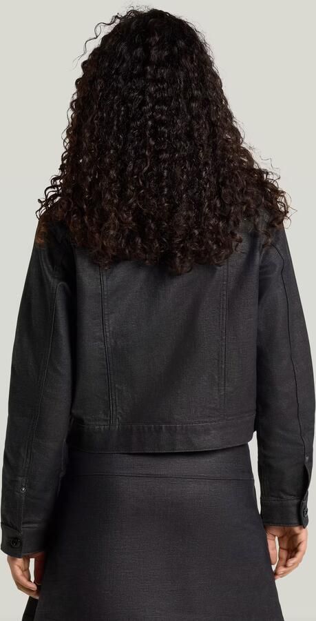 G-Star RAW Stud Shrunken Boxy Jack Donkerblauw Dames - Foto 5