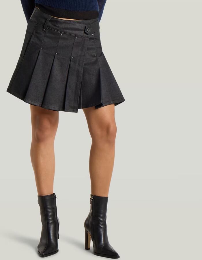 G-Star RAW Stud Wrap Rok Donkerblauw Dames - Foto 3