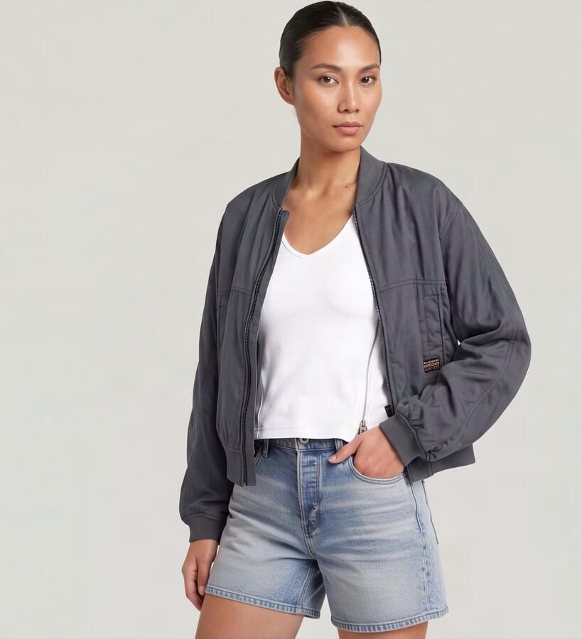 G-Star RAW Summer Bomberjack Grijs Dames - Foto 4