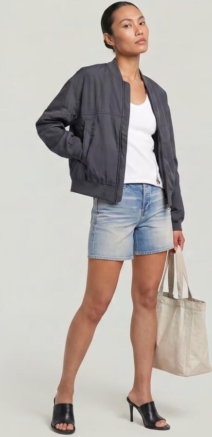 G-Star RAW Summer Bomberjack Grijs Dames - Foto 6