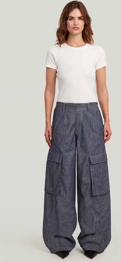 G-Star RAW Summer Cargobroek Donkerblauw Dames - Foto 6
